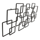 Steel Black Squares Wall Décor - Ornate Home