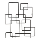 Steel Black Squares Wall Décor - Ornate Home