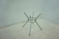 Steele Chrome 48-inch Round Glass Top Dining Table - Ornate Home