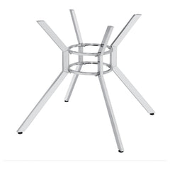 Steele Chrome Spoke Metal Dining Table Base - Ornate Home