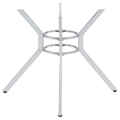Steele Chrome Spoke Metal Dining Table Base - Ornate Home