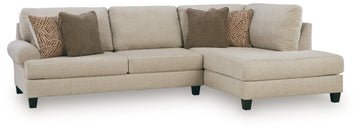 Steelwater Retreat Latte 2-Piece Sectional with Chaise - Ornate Home