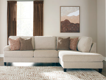 Steelwater Retreat Latte 2-Piece Sectional with Chaise - Ornate Home