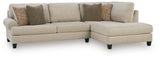 Steelwater Retreat Latte 2-Piece Sectional with Chaise - Ornate Home