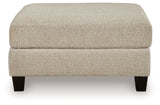 Steelwater Retreat Latte Oversized Accent Ottoman (Online Special Price) - Ornate Home