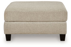 Steelwater Retreat Latte Oversized Accent Ottoman - Ornate Home