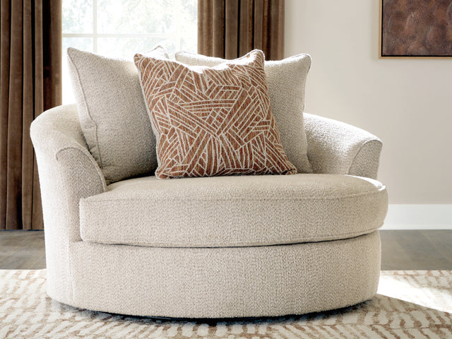 Steelwater Retreat Latte Oversized Swivel Accent Chair (Online Special Price) - Ornate Home