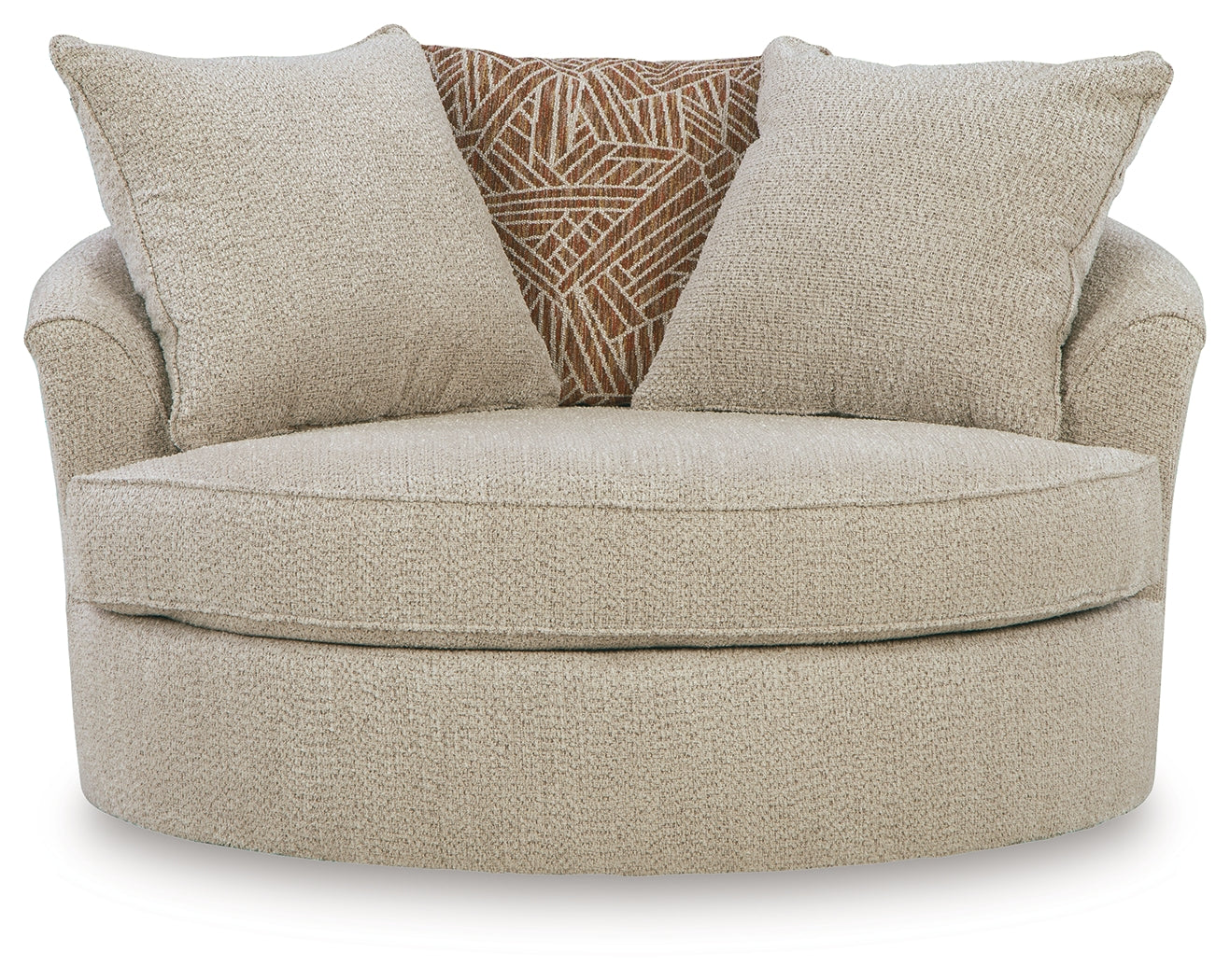 Steelwater Retreat Latte Oversized Swivel Accent Chair (Online Special Price) - Ornate Home