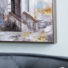 Steeple Blue/Brown Canvas - Ornate Home