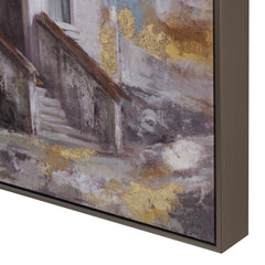 Steeple Blue/Brown Canvas - Ornate Home