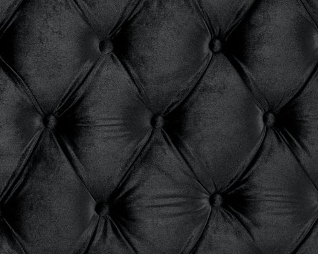 Stefania Black 4 Pc. Queen Bedroom Set - Ornate Home