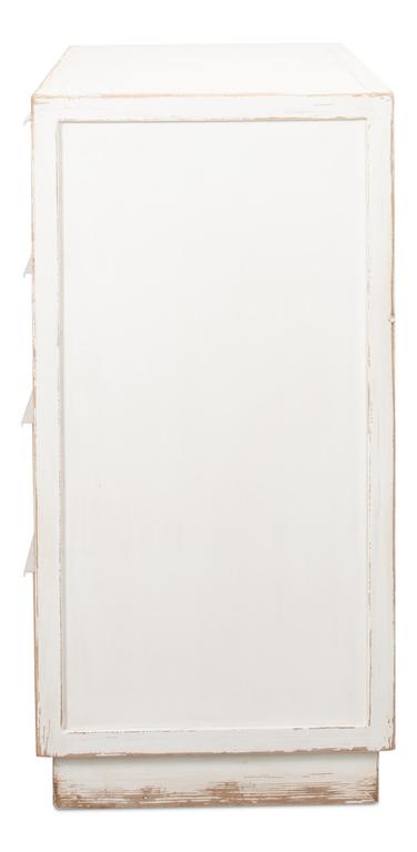 Stefano White Four Drawer Commode - Ornate Home