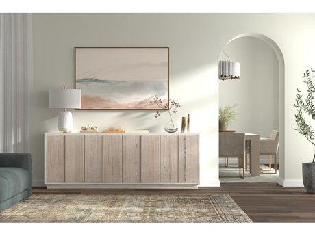 Stefano White Narrow Sideboard - Ornate Home