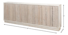 Stefano White Narrow Sideboard - Ornate Home