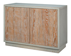 Stefano White/Natural Two Doors Commode - Ornate Home