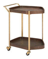 Stela Walnut Bar Cart - Ornate Home