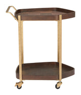 Stela Walnut Bar Cart