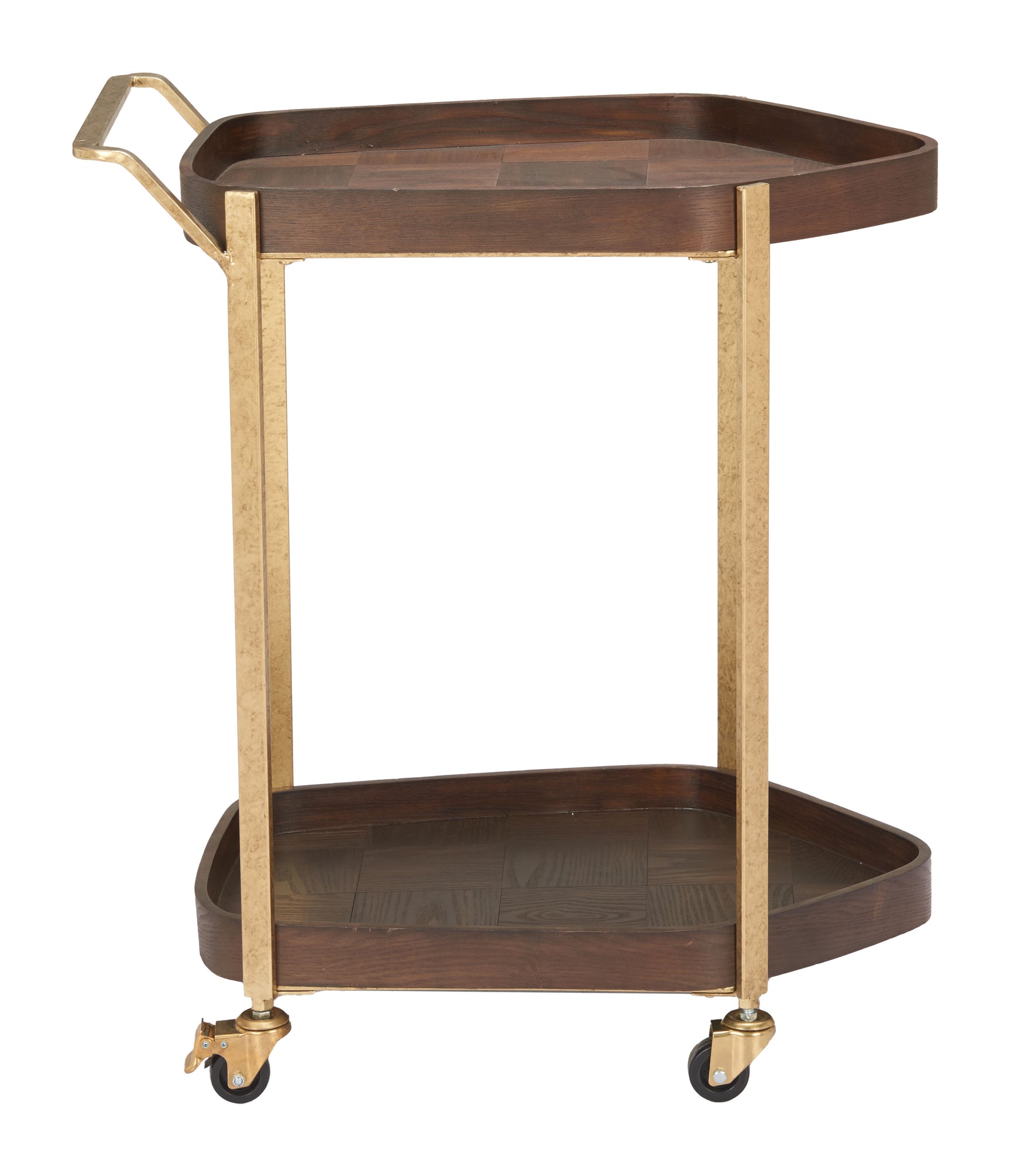 Stela Walnut Bar Cart
