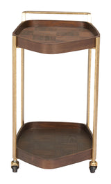 Stela Walnut Bar Cart