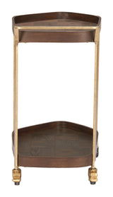 Stela Walnut Bar Cart