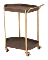 Stela Walnut Bar Cart