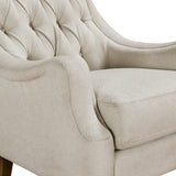 Stella Beige Boucle Accent Chair - Ornate Home