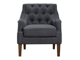 Stella Dark Gray Boucle Accent Chair - Ornate Home
