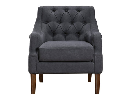 Stella Dark Gray Boucle Accent Chair - Ornate Home