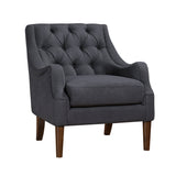 Stella Dark Gray Boucle Accent Chair - Ornate Home