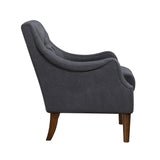 Stella Dark Gray Boucle Accent Chair - Ornate Home