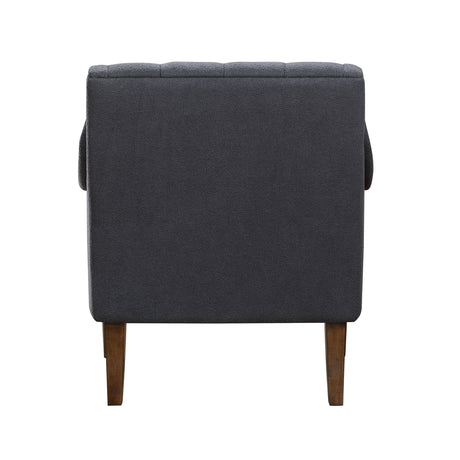Stella Dark Gray Boucle Accent Chair - Ornate Home