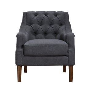 Stella Dark Gray Boucle Accent Chair - Ornate Home