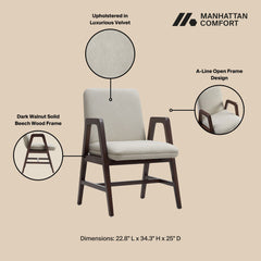 Stella Dining Armchair in Champagne - Ornate Home