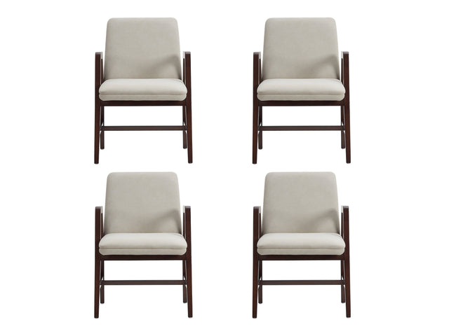 Stella Dining Armchair in Champagne (set of 4) - Ornate Home