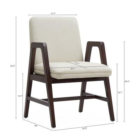 Stella Dining Armchair in Cream - Ornate Home