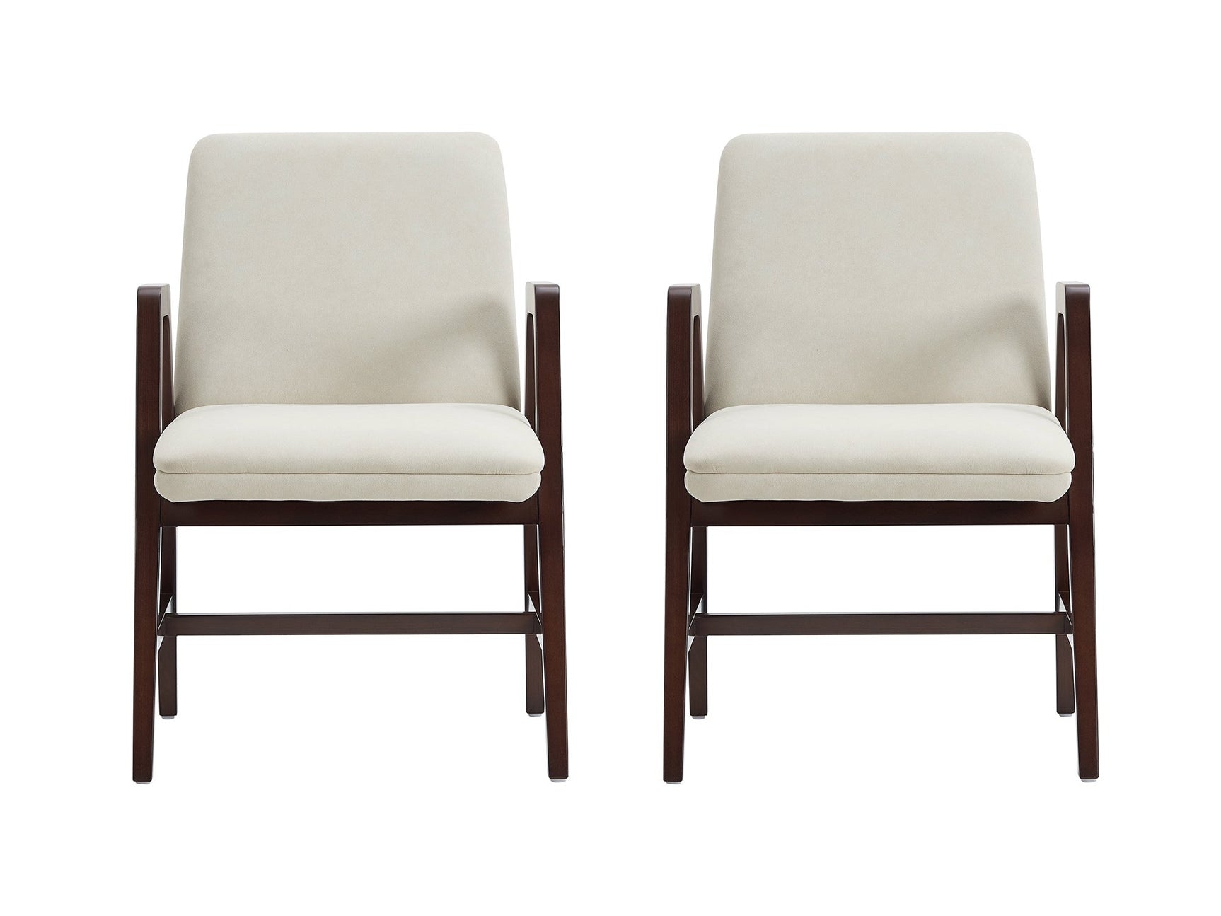 Stella Dining Armchair in Cream (set of 2) - Ornate Home