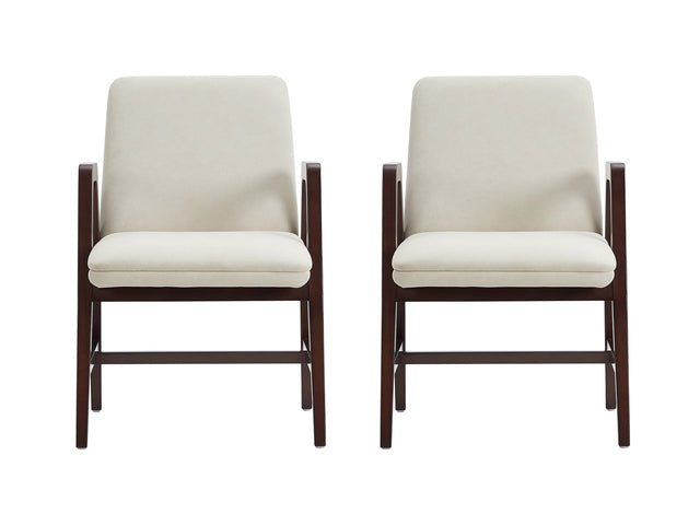 Stella Dining Armchair in Cream (set of 2) - Ornate Home