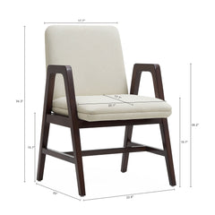 Stella Dining Armchair in Cream (set of 4) - Ornate Home