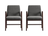 Stella Dining Armchair in Graphite (set of 2) - Ornate Home