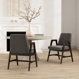 Stella Dining Armchair in Graphite (set of 2) - Ornate Home