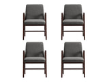 Stella Dining Armchair in Graphite (set of 4) - Ornate Home