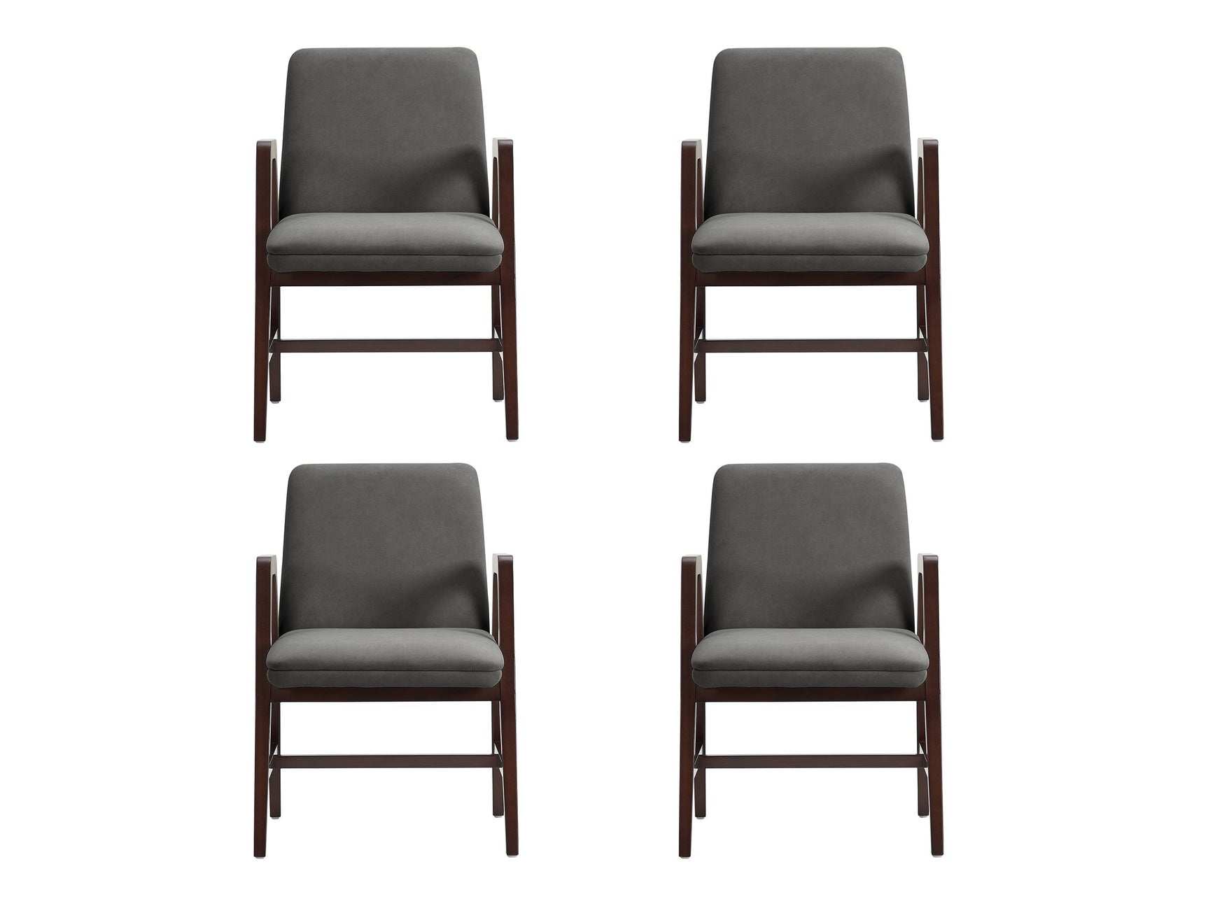 Stella Dining Armchair in Graphite (set of 4) - Ornate Home