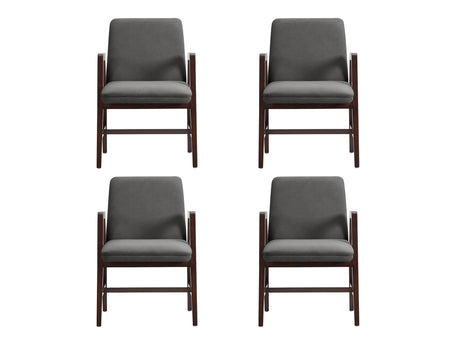 Stella Dining Armchair in Graphite (set of 4) - Ornate Home