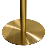 Stella Marble Round Bar Height Table Gold Leg - Ornate Home