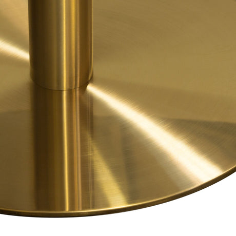 Stella Marble Round Bar Height Table Gold Leg - Ornate Home