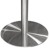 Stella Marble Round Dining Table Silver Leg - Ornate Home