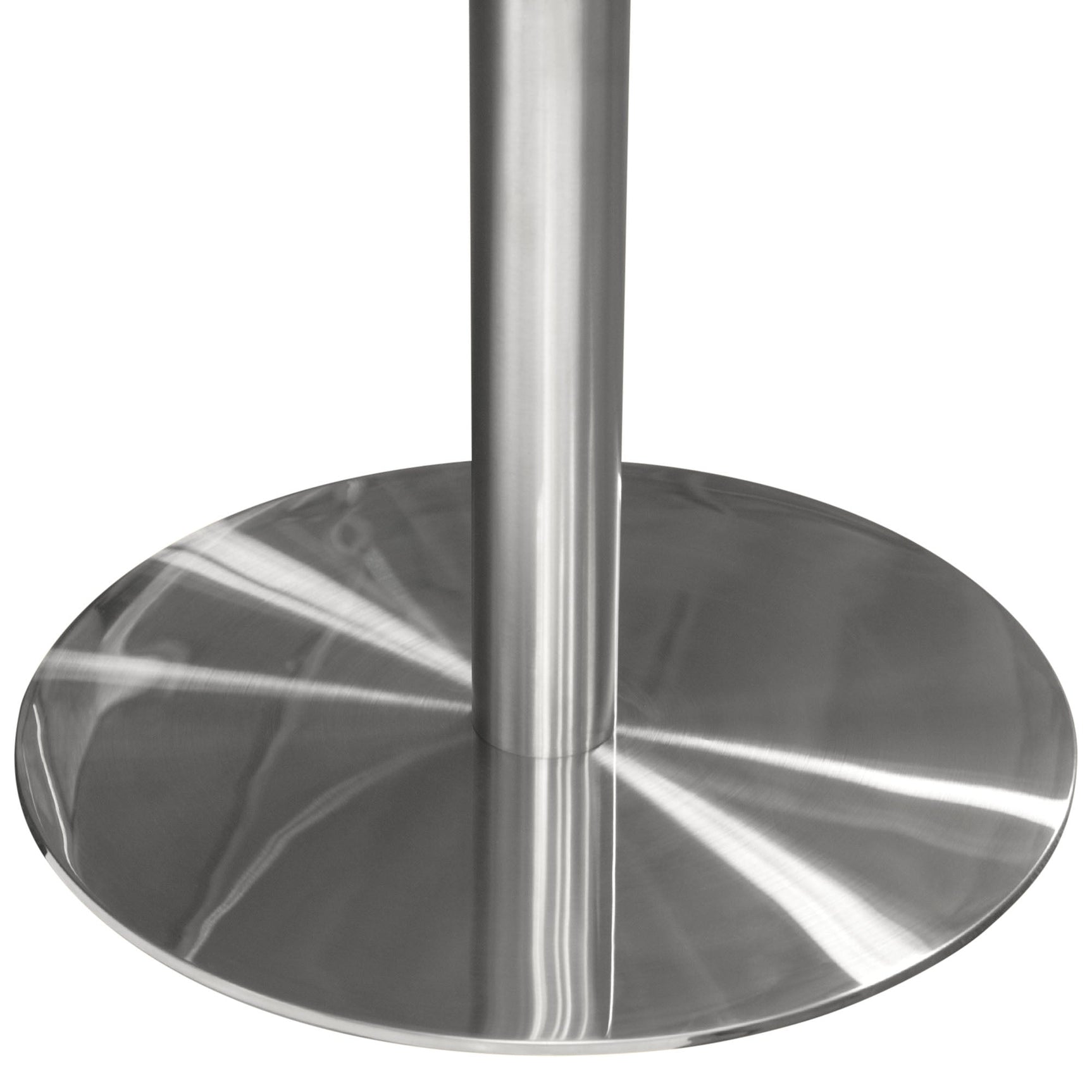 Stella Marble Round Dining Table Silver Leg - Ornate Home