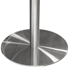 Stella Marble Round Dining Table Silver Leg - Ornate Home