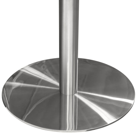 Stella Marble Round Dining Table Silver Leg - Ornate Home