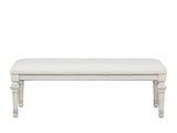 Stella Mia Creamy White Bedroom Bench - Ornate Home